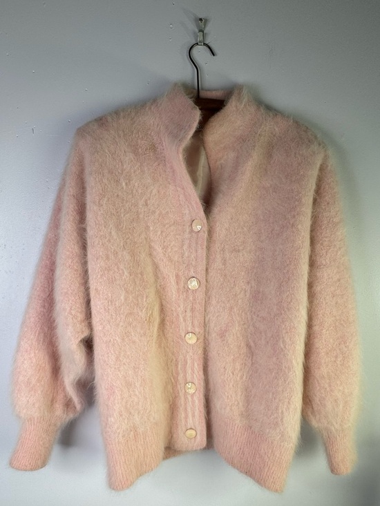 Stillman Studios Sweaters - Stillman Studios Angora Cardigan Sweater Jacket large Pink VINTAGE